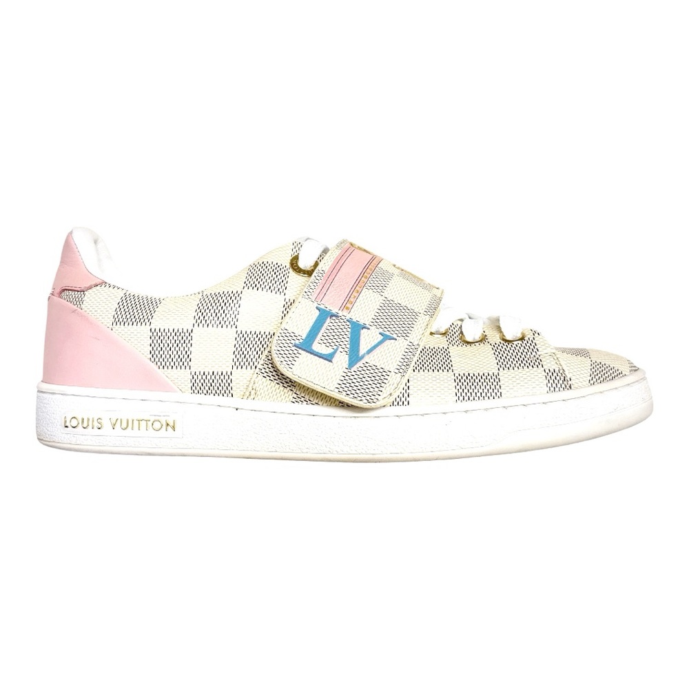 Louis Vuitton Frontrow Azur Damier Sneakers EU 37 US 7 Limited Edition - Picture 4 of 10